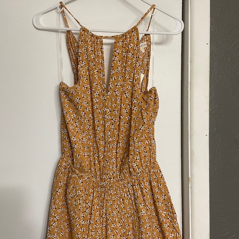 Yellow Floral Romper